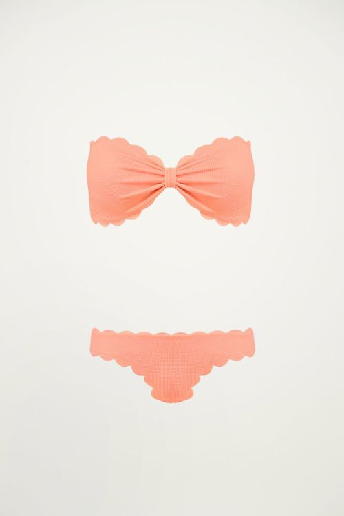 Bikini lichtroze geribbeld, bikini's