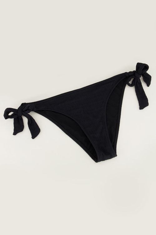 Zwart bikini broekje structure