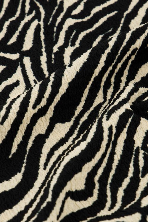 Black and white zebra print wide leg trousers | My Jewellery