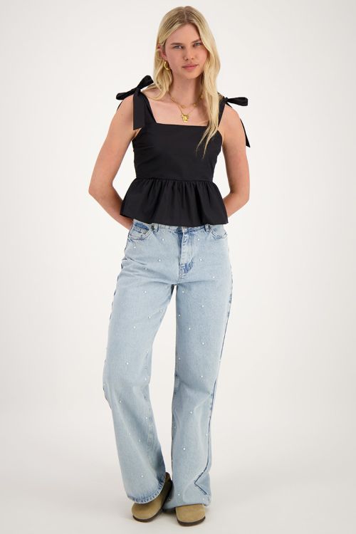 Black corset top with bow ties | My Jewellery