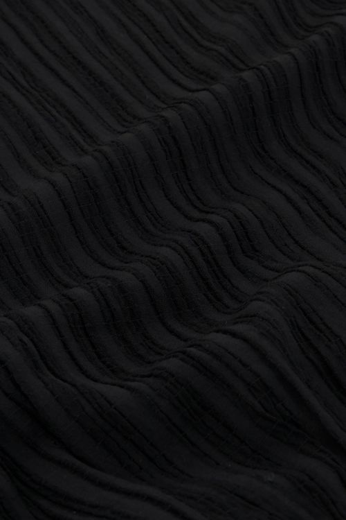 Black wide leg crinkle pants | My Jewellery