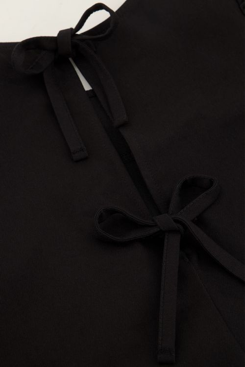 Black puff sleeve dress with bows | My Jewellery