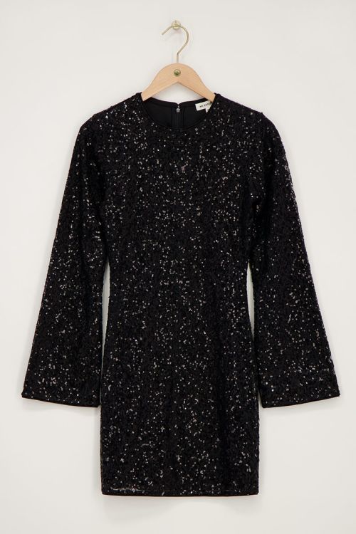 Black dress with lace and sequins | My Jewellery