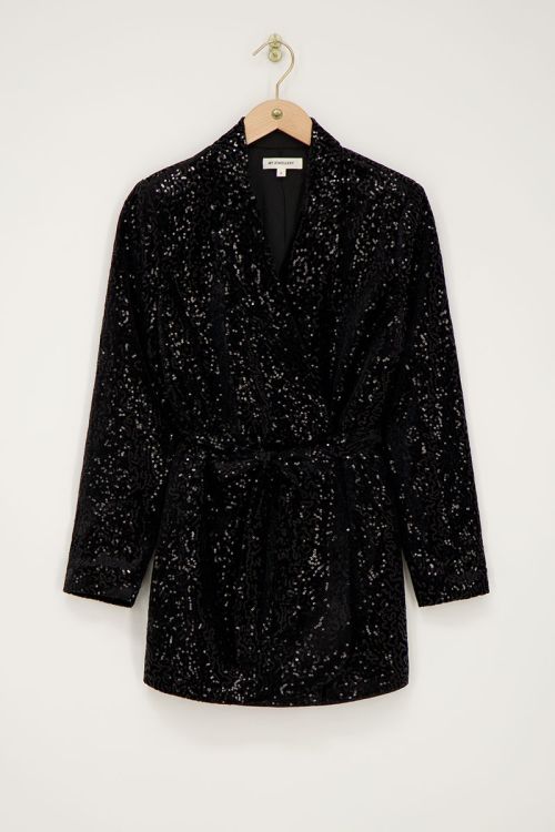 Black playsuit with sequins | My Jewellery