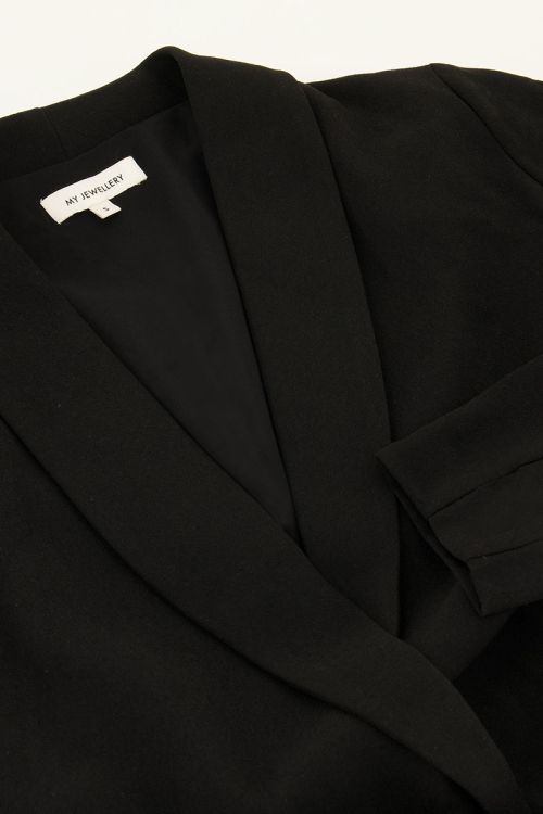 Black blazer wrap dress  | My Jewellery