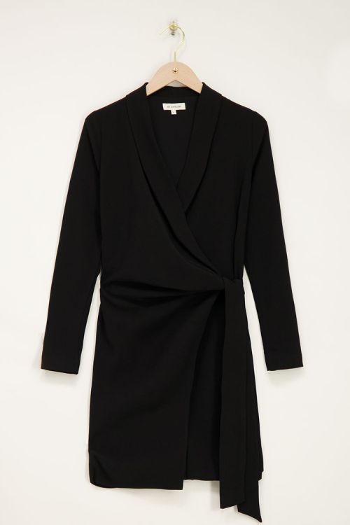 Black blazer wrap dress  | My Jewellery