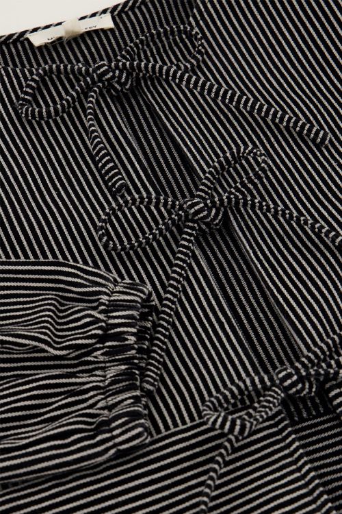 Black and white striped top with bows | My Jewellery