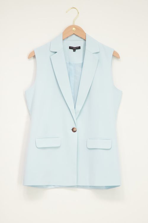 Blauw gilet