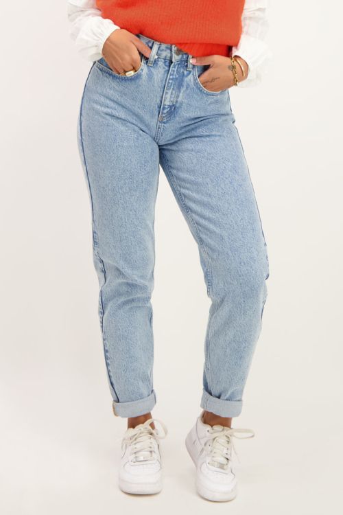 Blauwe jeans straight fit