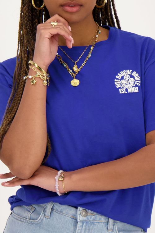 Blue T-shirt Rive Gauche Droite | My Jewellery