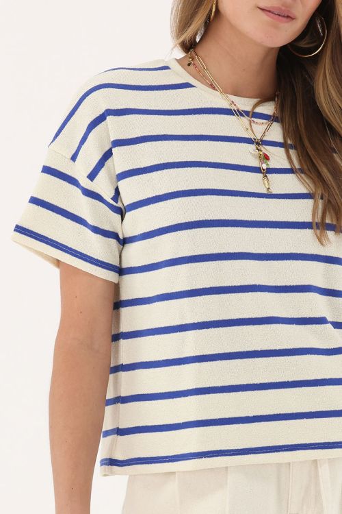 Blue white striped T-shirt | My Jewellery