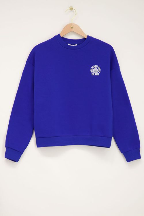 Blauwe sweater rive gauche droite | My Jewellery