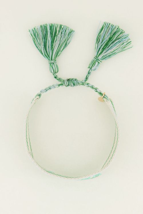 Mintgroen bohemian armbandje amour