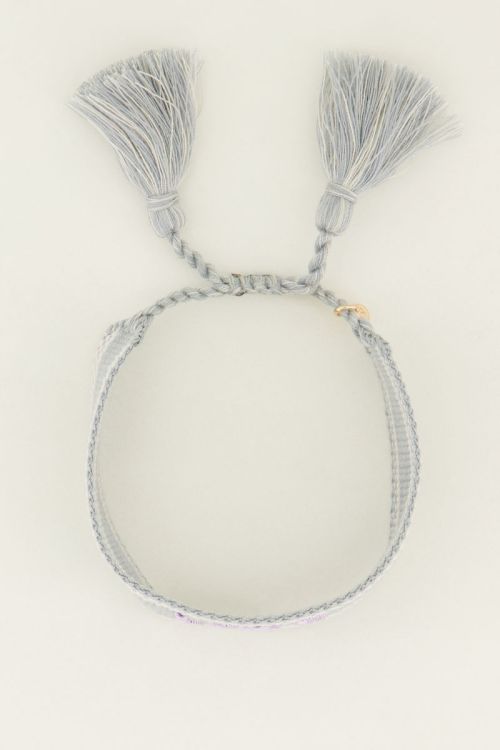 Lichtblauw Bohemian armbandje love