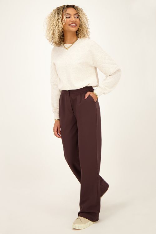 Bruine pantalon met zakken