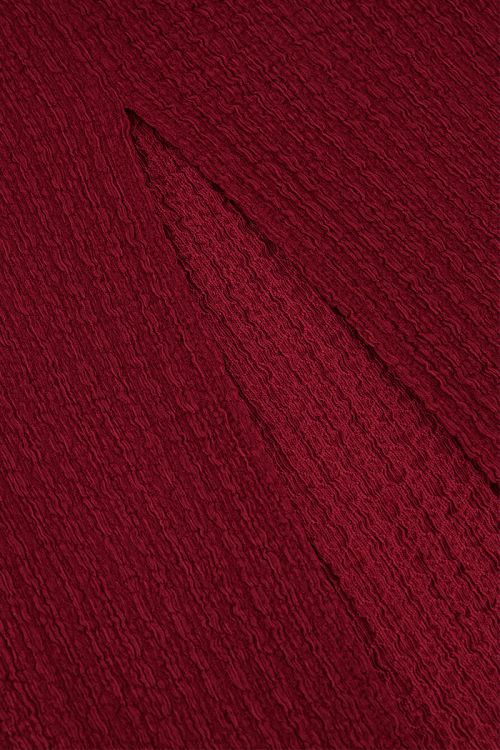 Burgundy maxi dress with structure & split | My Jewellery