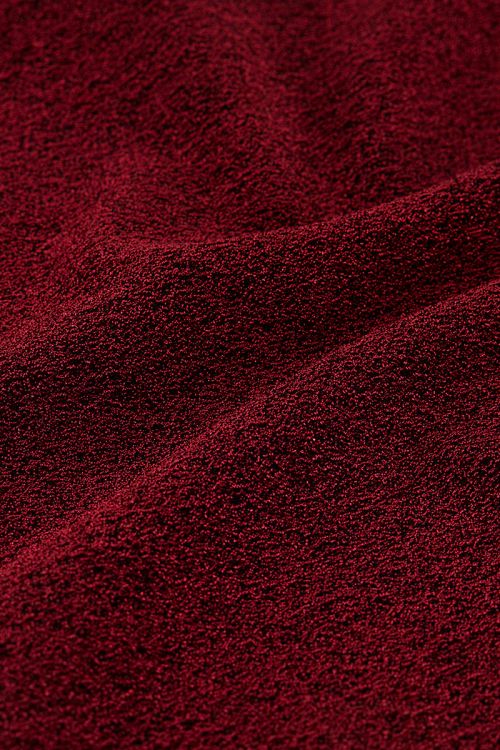 Dark red lurex one-shoulder top 