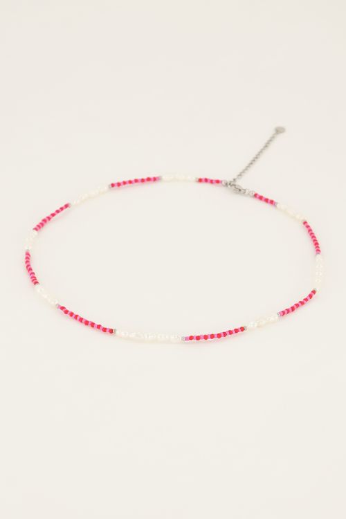 Candy ketting met roze kralen