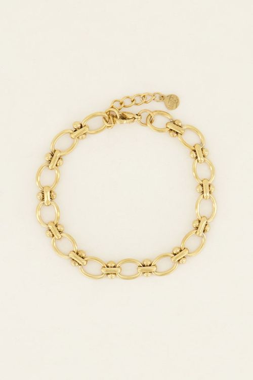 Chain bracelet with beading