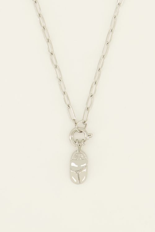 Chain necklace with clasp & beetle charm | My Jewellery