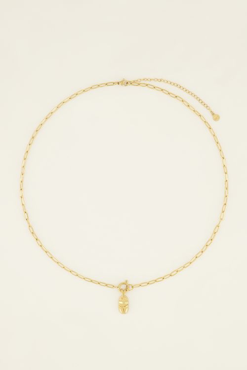 Chain necklace with clasp & beetle charm | My Jewellery