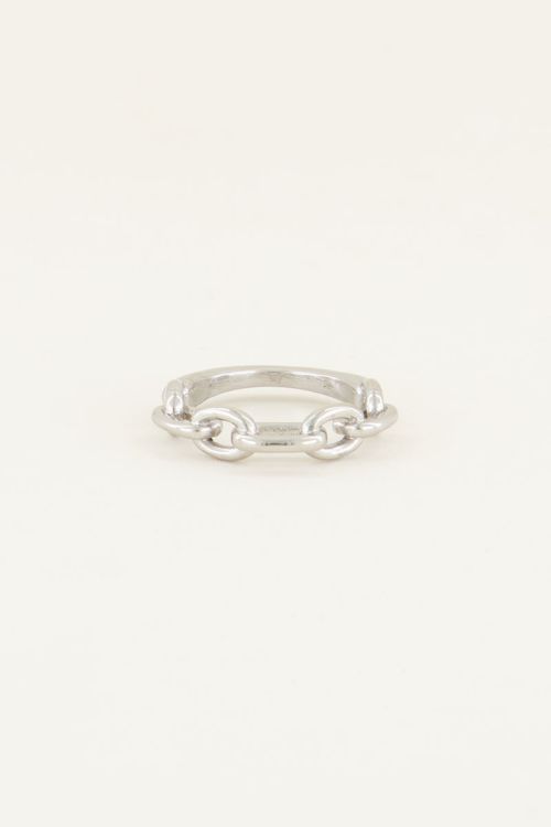 Ring ovale schakels | Ring met schakels My jewellery