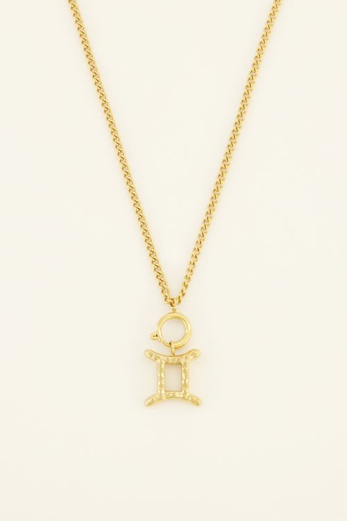 my-jewellery.com | Necklace with chuncky zodiac sign charm