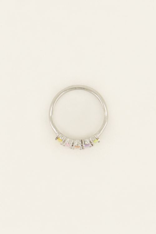 Cocktail statement ring met multikleur stenen | My Jewellery