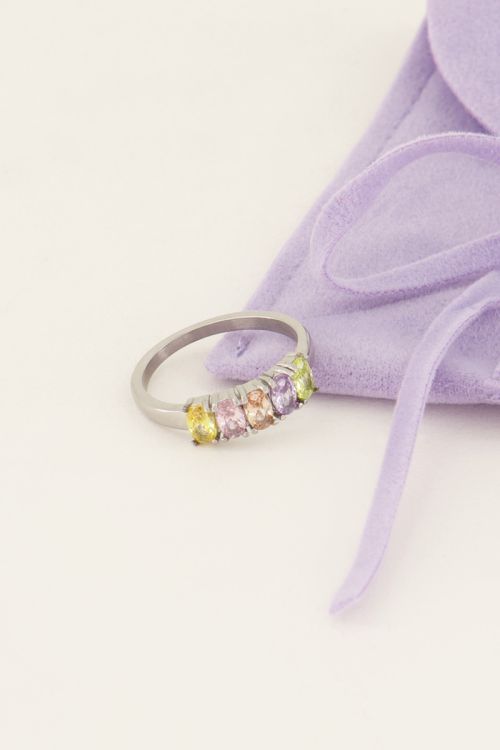 Cocktail statement ring met multikleur stenen | My Jewellery