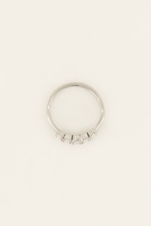 Cocktail statement ring met transparante stenen | My jewellery