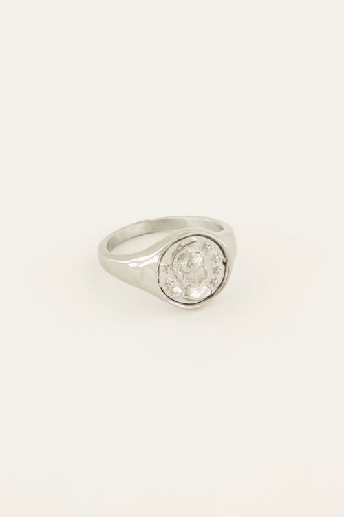 Zegelring met munt | My Jewellery