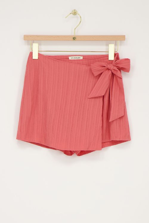 Jupe-short corail 