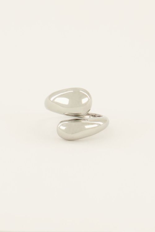 Ring met wikkel & bolling