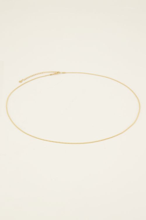 Custom flat chain long necklace
