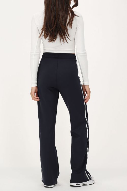 Dark blue trousers with side stripe | My Jewellery