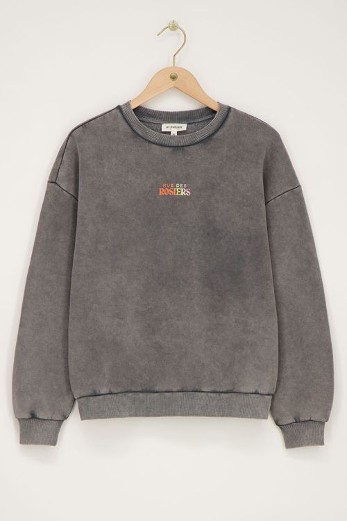 Dark grey sweater "Rue des rosiers" | My Jewellery