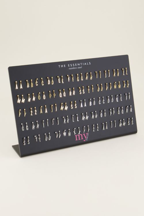 Stud met Initial, letter oorbellen | My Jewellery