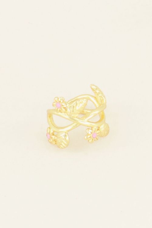 Wildflower ear cuff with flowers & petals | Ear cuffs | My Jewellery
