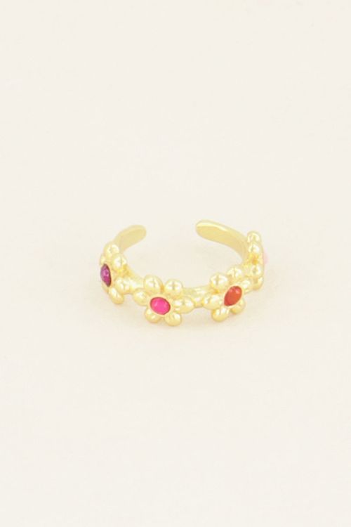 Wildflower ear cuff vier bloemetjes | Ear cuffs | My Jewellery