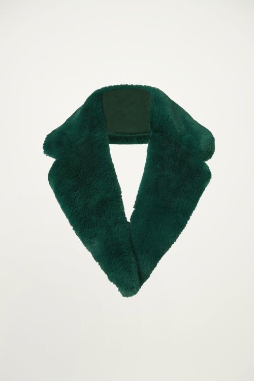Stola faux fur groen imitatiebont, sjaal