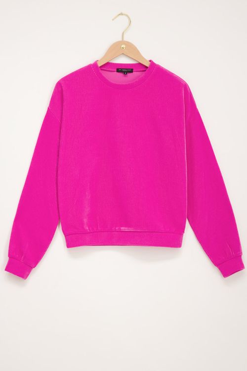 fel roze trui