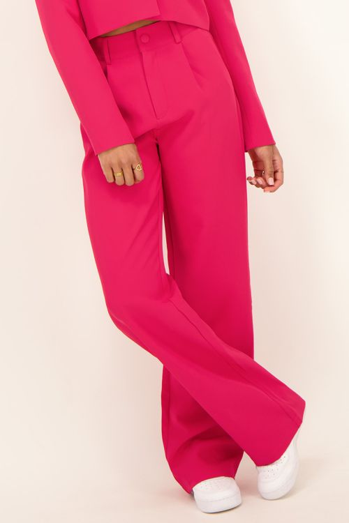 Fuchsia straight fit pantalon | My Jewellery