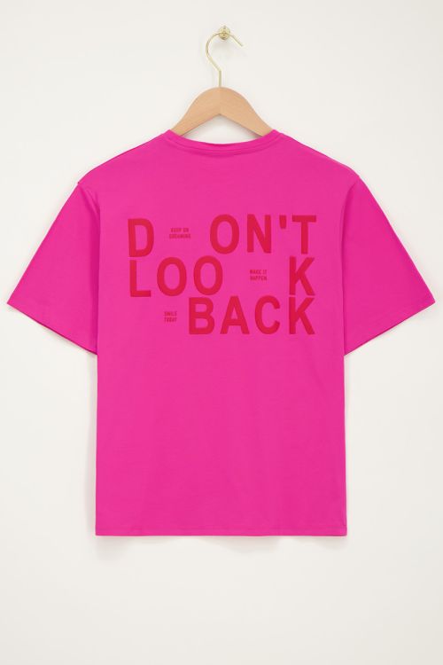  Fuchsia T-shirt "Don't look back" | My Jewellery