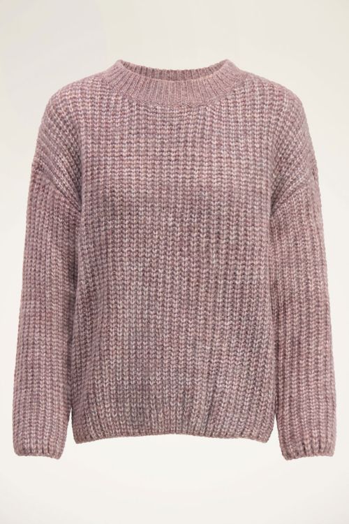 Fliederfarbener Grobstrickpullover | My Jewellery