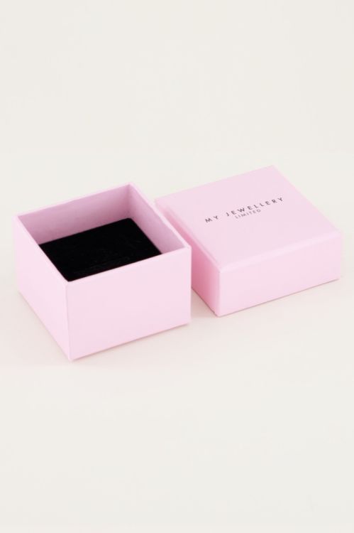 Ringendoosje lichtroze zwart, Sieradendoosje My Jewellery