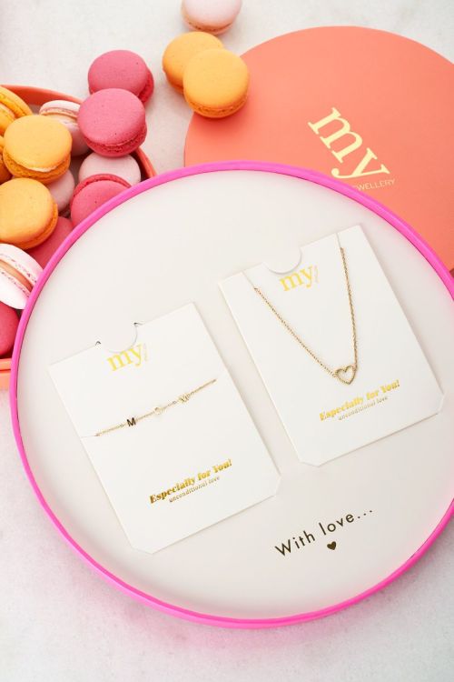 Giftbox mom armbandje & hartjes ketting | My Jewellery