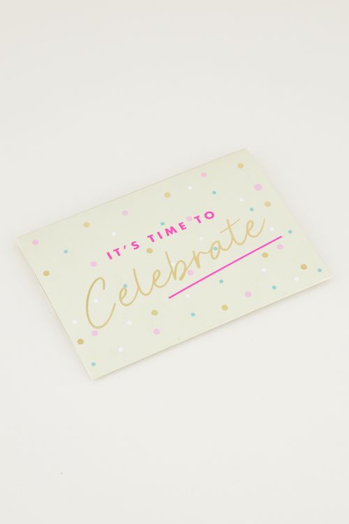 Giftcardholder It's time to celebrate | cadeaukaart My Jewellery