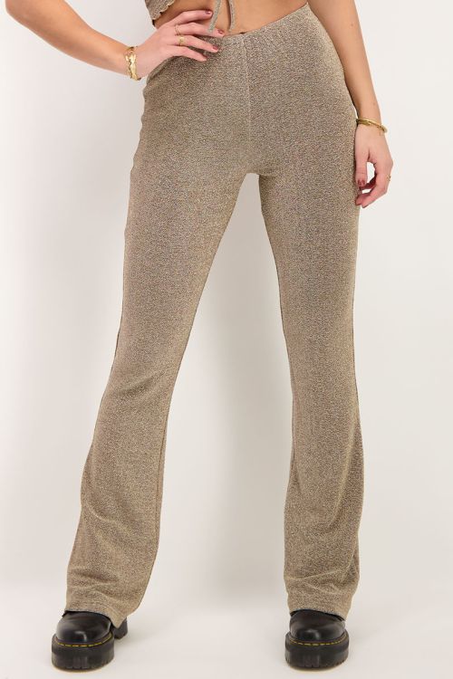 flared broek met gaten