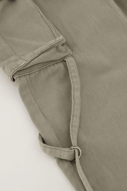 Green jeans with cargo pockets | My Jewellery