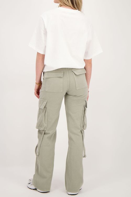 Green jeans with cargo pockets | My Jewellery